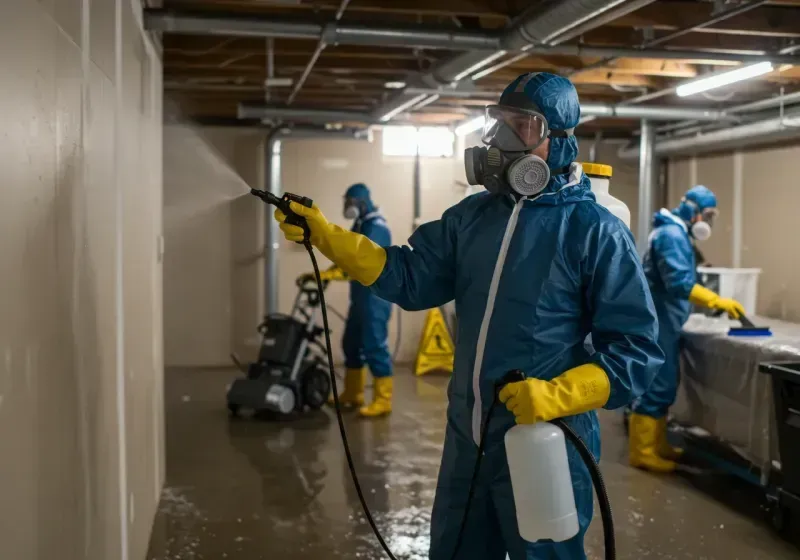 Basement Sanitization and Antimicrobial Treatment process in Seminole, TX